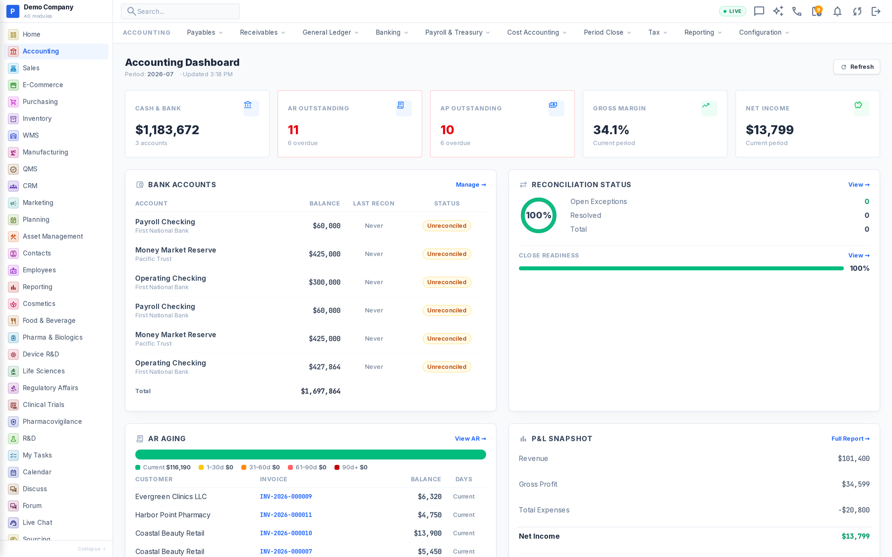 Accounting in Operenta