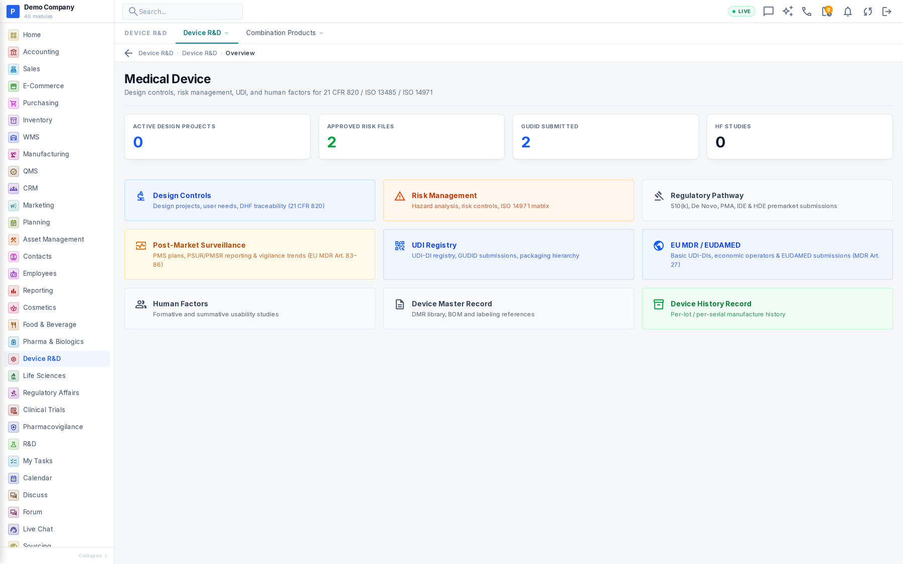 Device R&D in Operenta